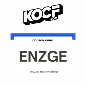 KOCF coupon code: ENZGE
