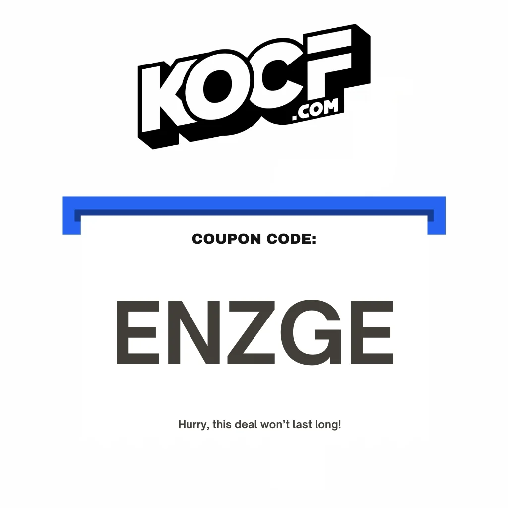 KOCF coupon code: ENZGE